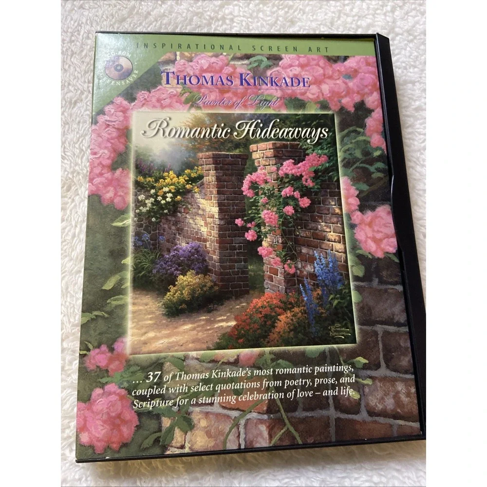 Romantic Hideaways PC CD ROM Thomas Kinkade Computer Scene Art Win Mac Screensav